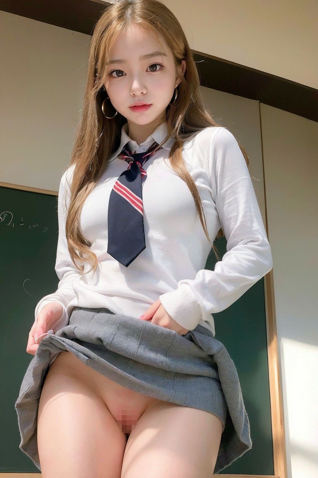 サンプル画像3:制服ギャルにぶっかけ(瑠璃色マカロン) [d_288262]