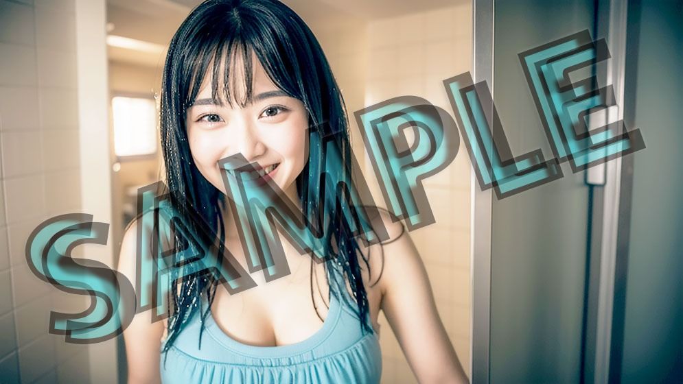 サンプル画像1:AI女子・禁断のプール女子更衣室 Vol.1(極・AI女子プロダクション) [d_288270]