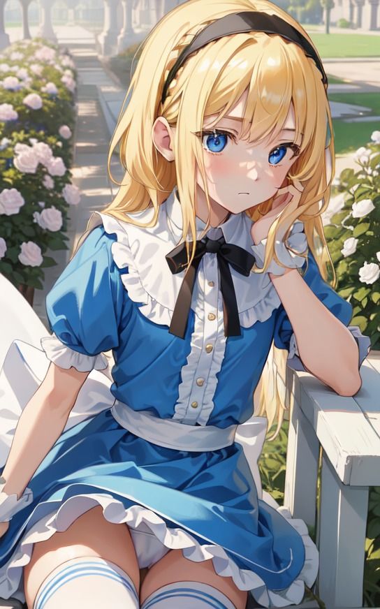 サンプル画像6:【アリスのパンチラ】美少女イラスト集【75枚】(AIカスタムラボ) [d_288274]