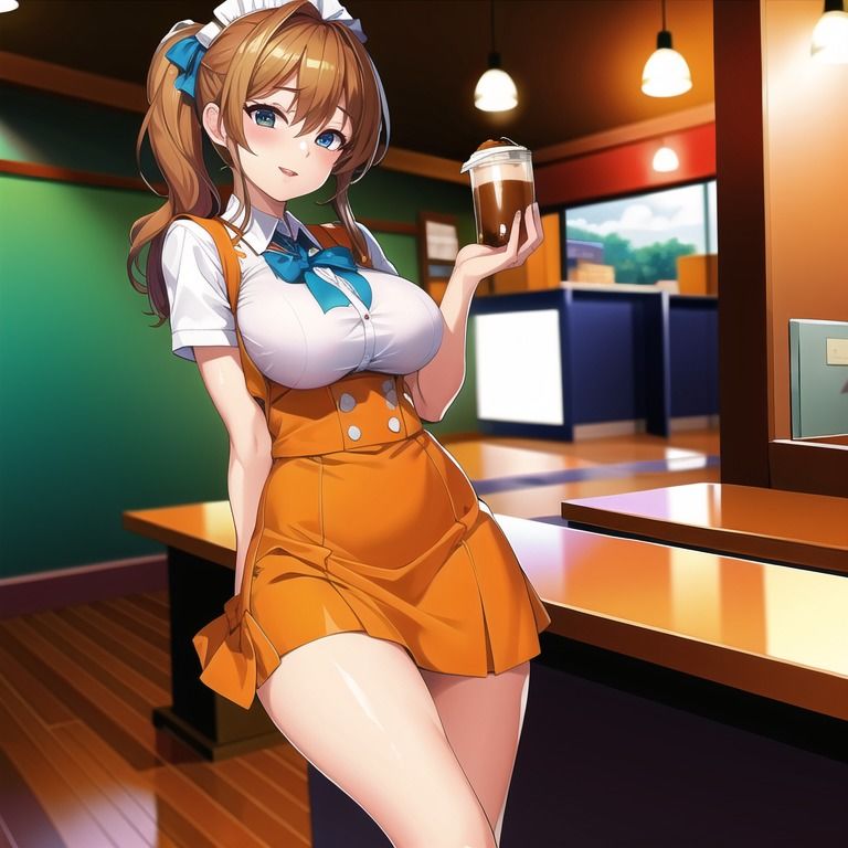 サンプル画像1:カワイイ！エッチ！ウェイトレス(遊びシナプスLab) [d_288306]