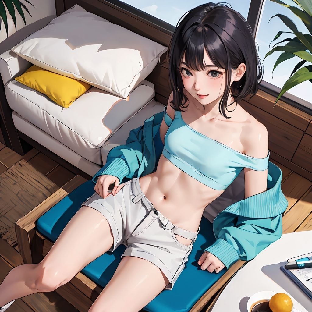 サンプル画像3:リアル系イラストえっちな女の子たち(川瀬と遊園地) [d_288367]