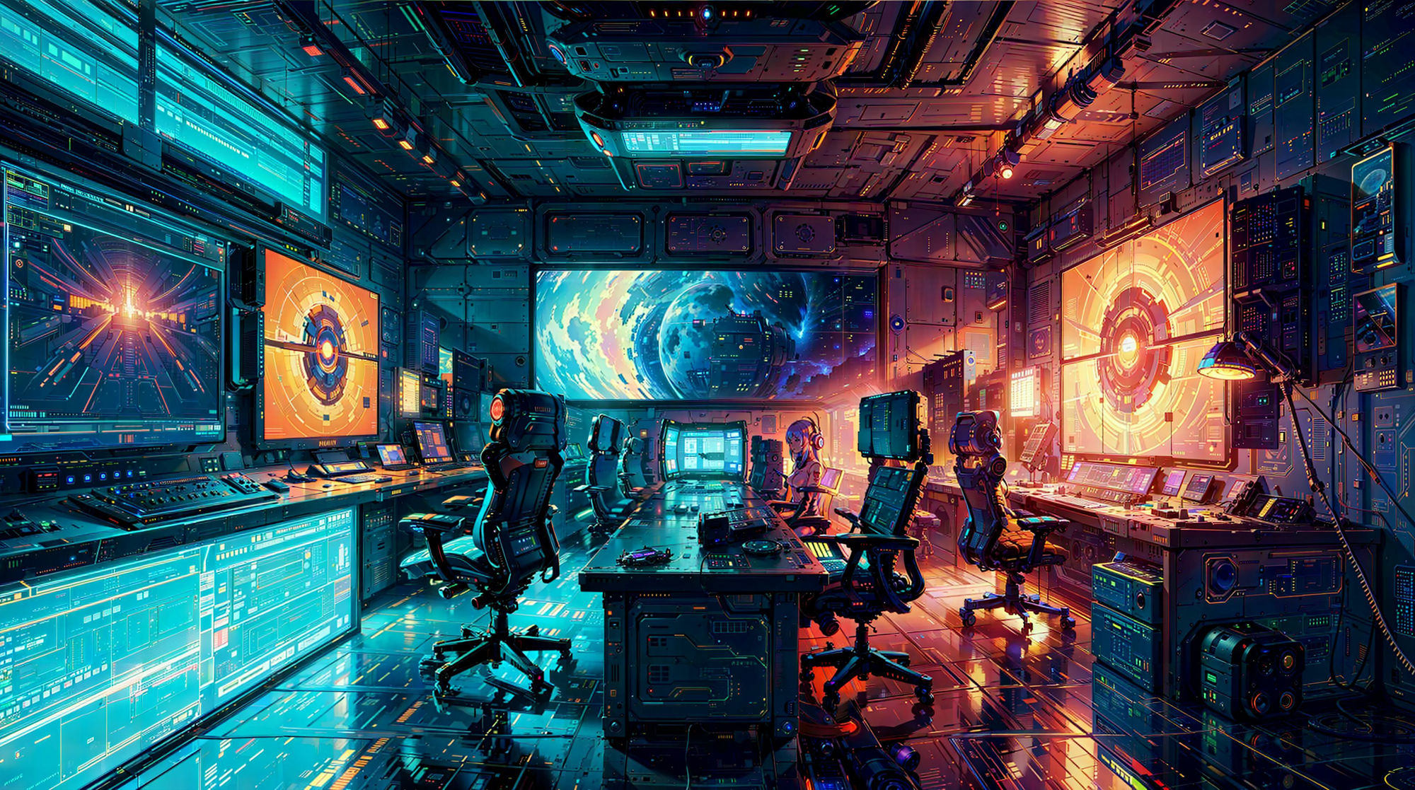 サンプル画像1:AI生成イラスト集 秘密基地 4K(AI ヤン) [d_288389]