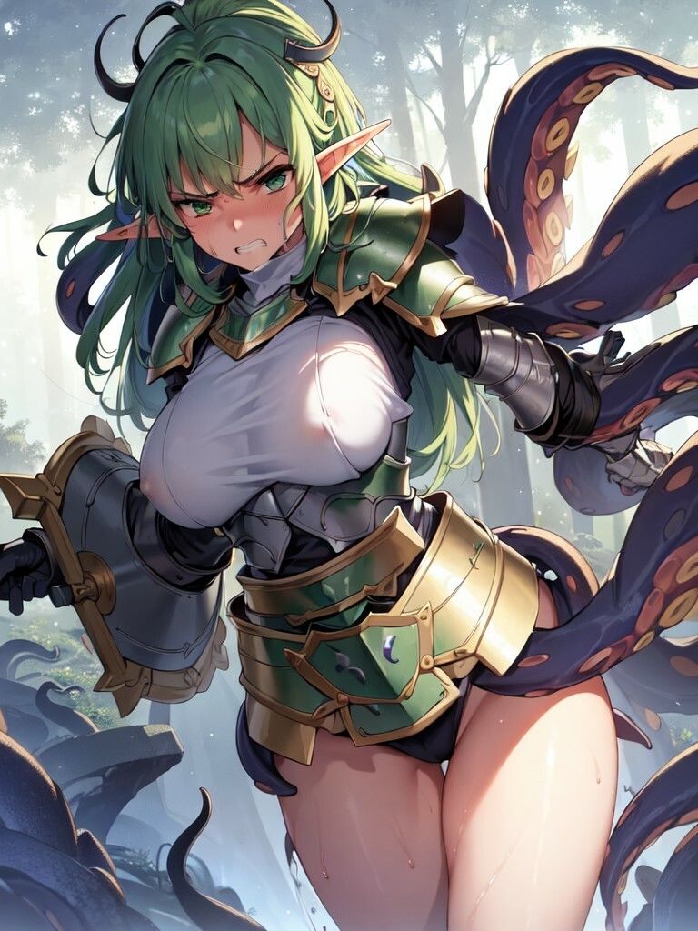 サンプル画像3:異世界姦襲 触手VSエルフ騎士団II(ししゃも万歳) [d_288428]