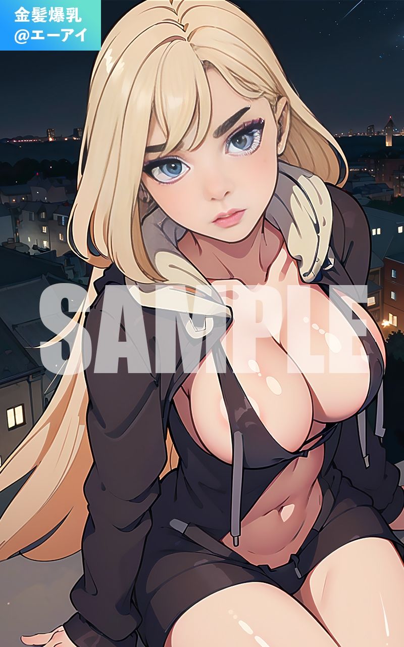 サンプル画像1:【2次元ver】路地裏の金髪美女@Ai同人誌vol.001(金髪爆乳@エーアイ) [d_288430]