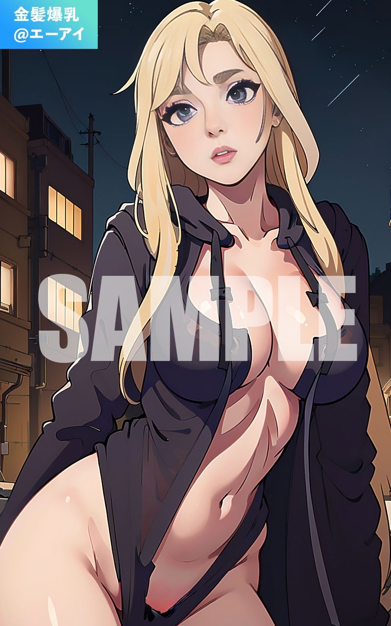 サンプル画像3:【2次元ver】路地裏の金髪美女@Ai同人誌vol.001(金髪爆乳@エーアイ) [d_288430]