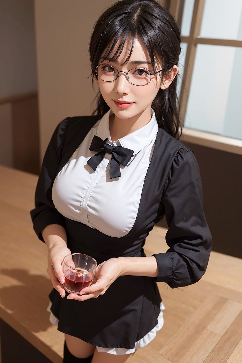 サンプル画像3:「おかえりなさいませ」行列のできるカフェ店員さんの濃厚ヌキヌキサービス 実写ver(パワーボガード) [d_288534]