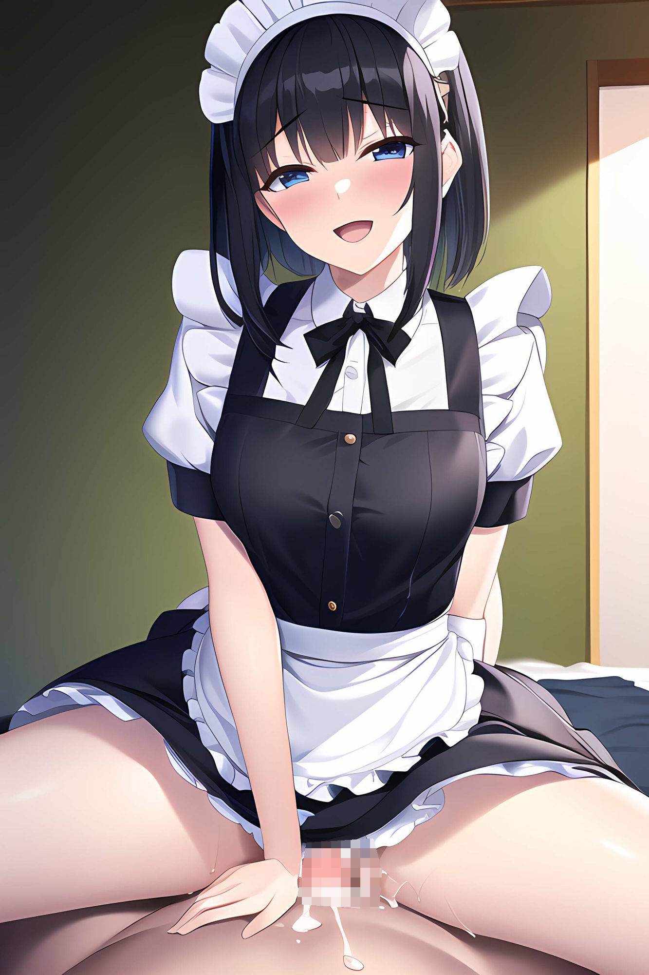 黒髪メイドのご奉仕えっちのサンプル画像 6
