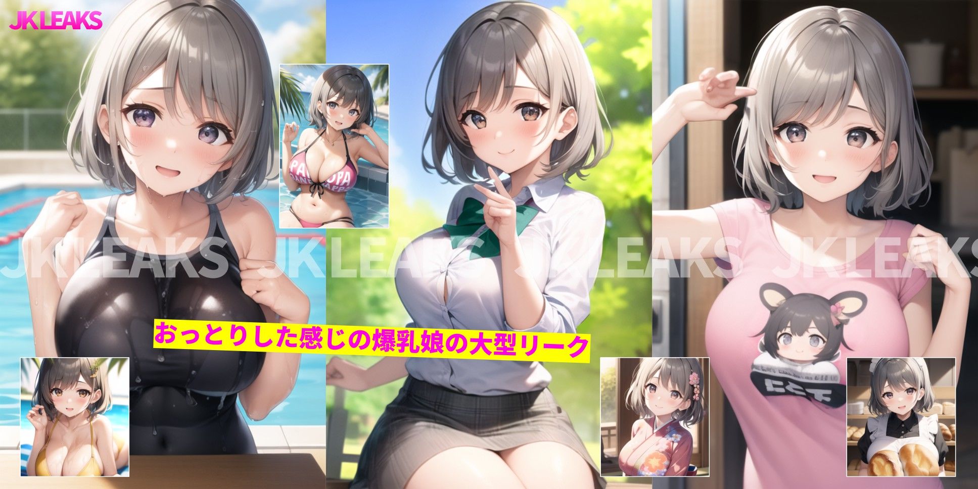 サンプル画像1:JK LEAKS 5 – おっとり系爆乳娘編 -【おまけアニメ付】(AniyA) [d_288567]