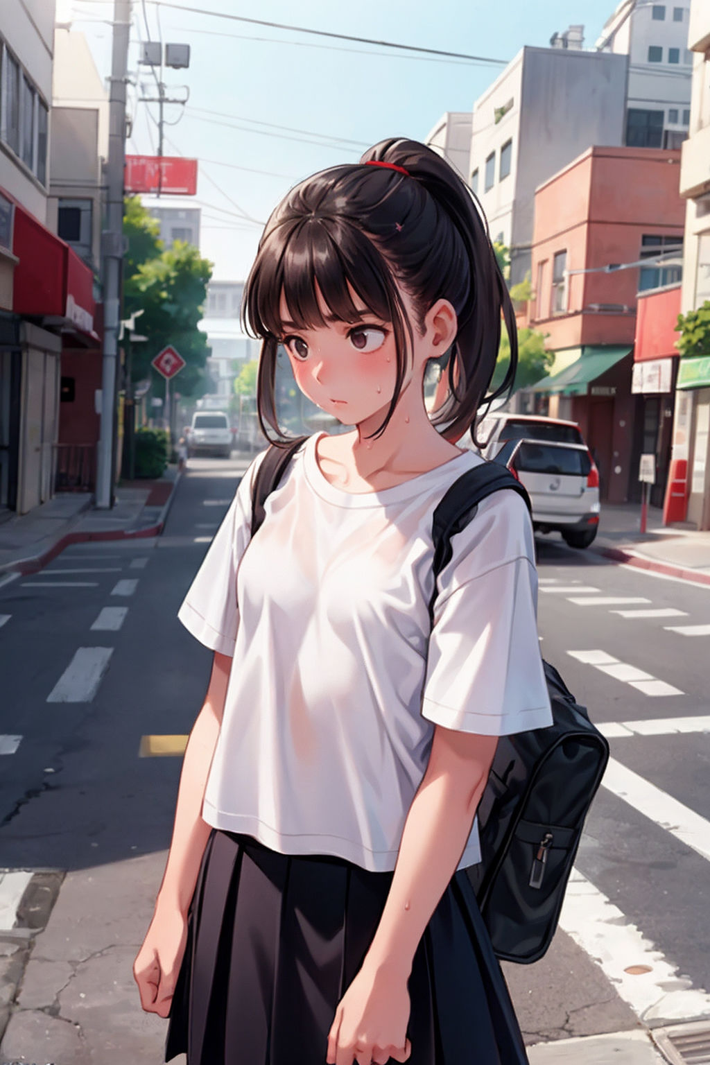 サンプル画像1:困ってるのでごはんおごってくれませんか？家出少女と同棲生活(えーあいきゅーたー) [d_288569]