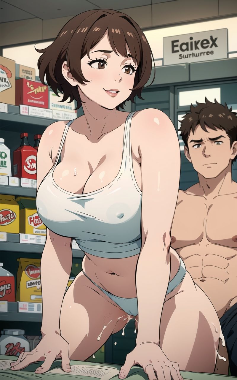 サンプル画像4:変態スーパーマーケット〜客も店員もハメ放題〜（主婦編）(かたかな) [d_288572]