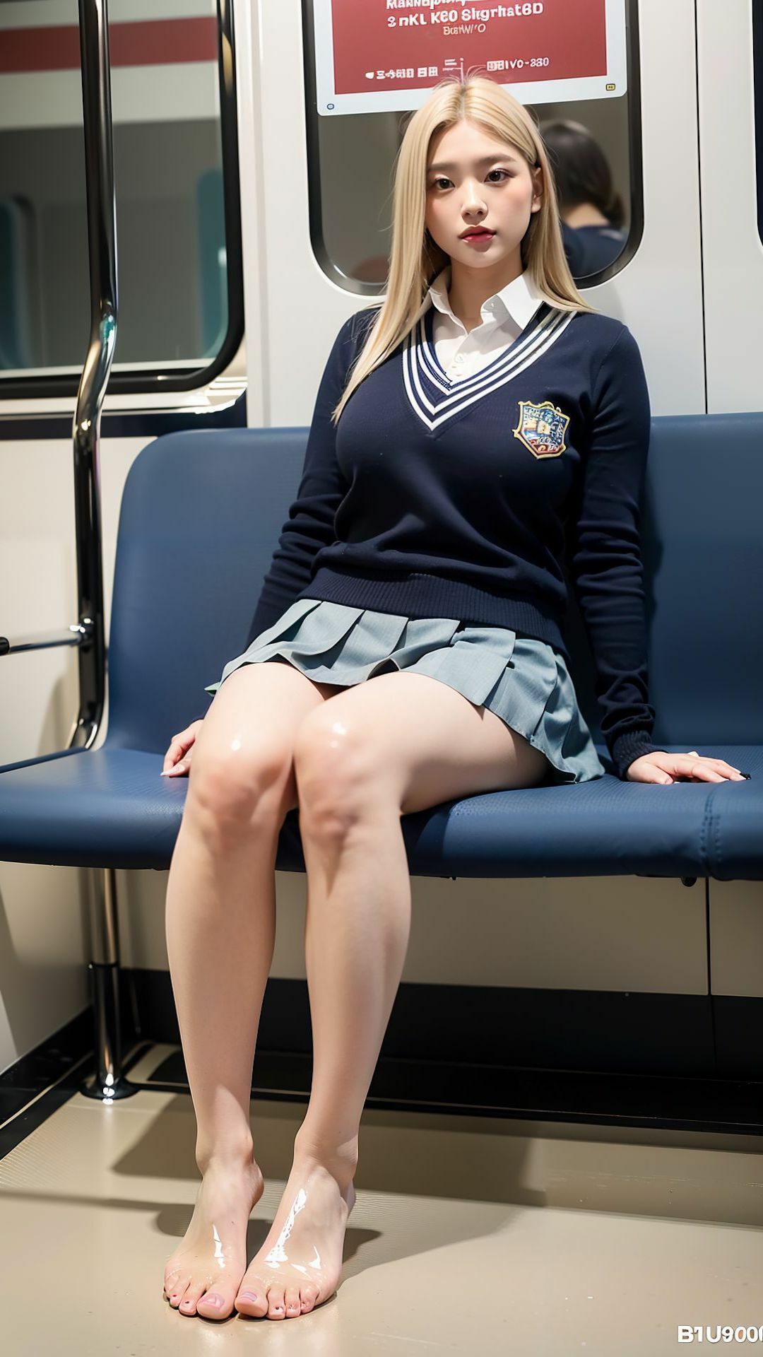 サンプル画像4:令和jkの酸っぱそうな裸足と生脚(N氏@AI美女召喚士) [d_288607]