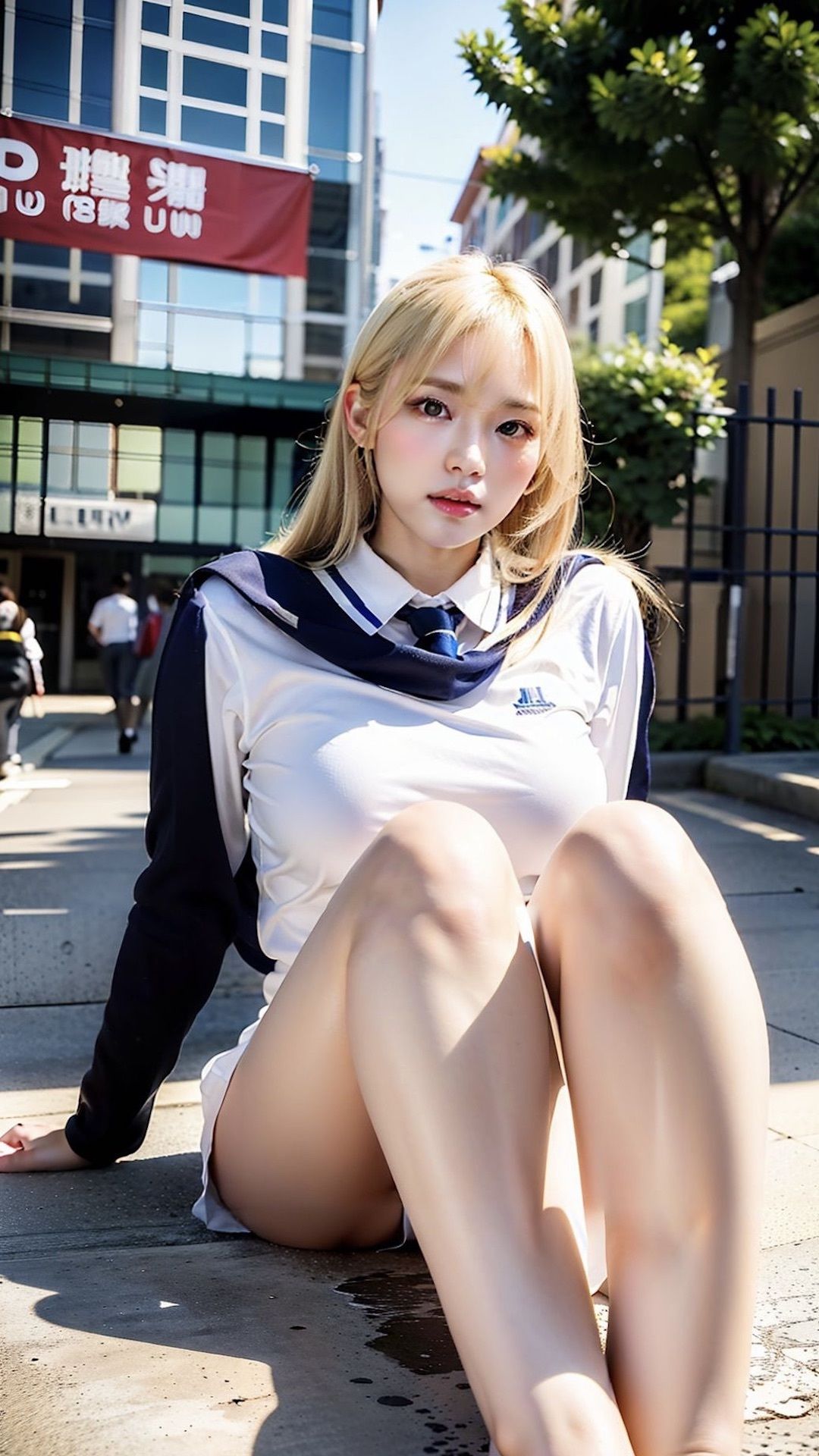 サンプル画像6:令和jkの酸っぱそうな裸足と生脚(N氏@AI美女召喚士) [d_288607]