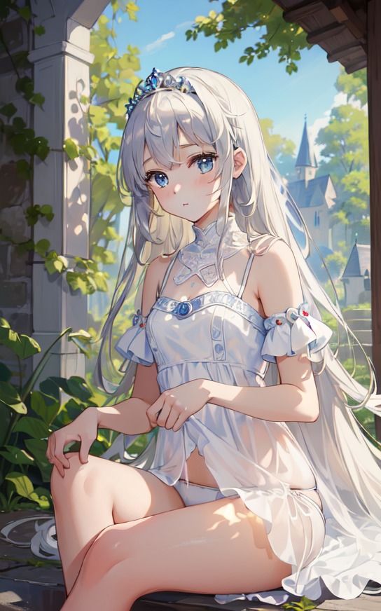 サンプル画像4:【お姫様のパンチラ】美少女イラスト集【90枚】(AIカスタムラボ) [d_288667]