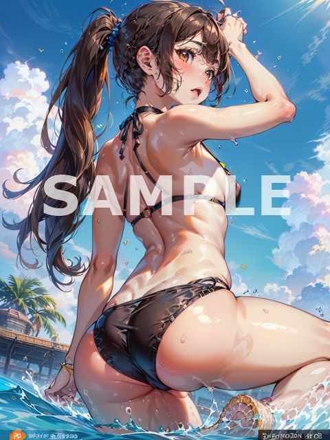 サンプル画像2:プールデートでおしおき中出しえっち（2D版）(ボクの可愛いAIちゃん) [d_288668]