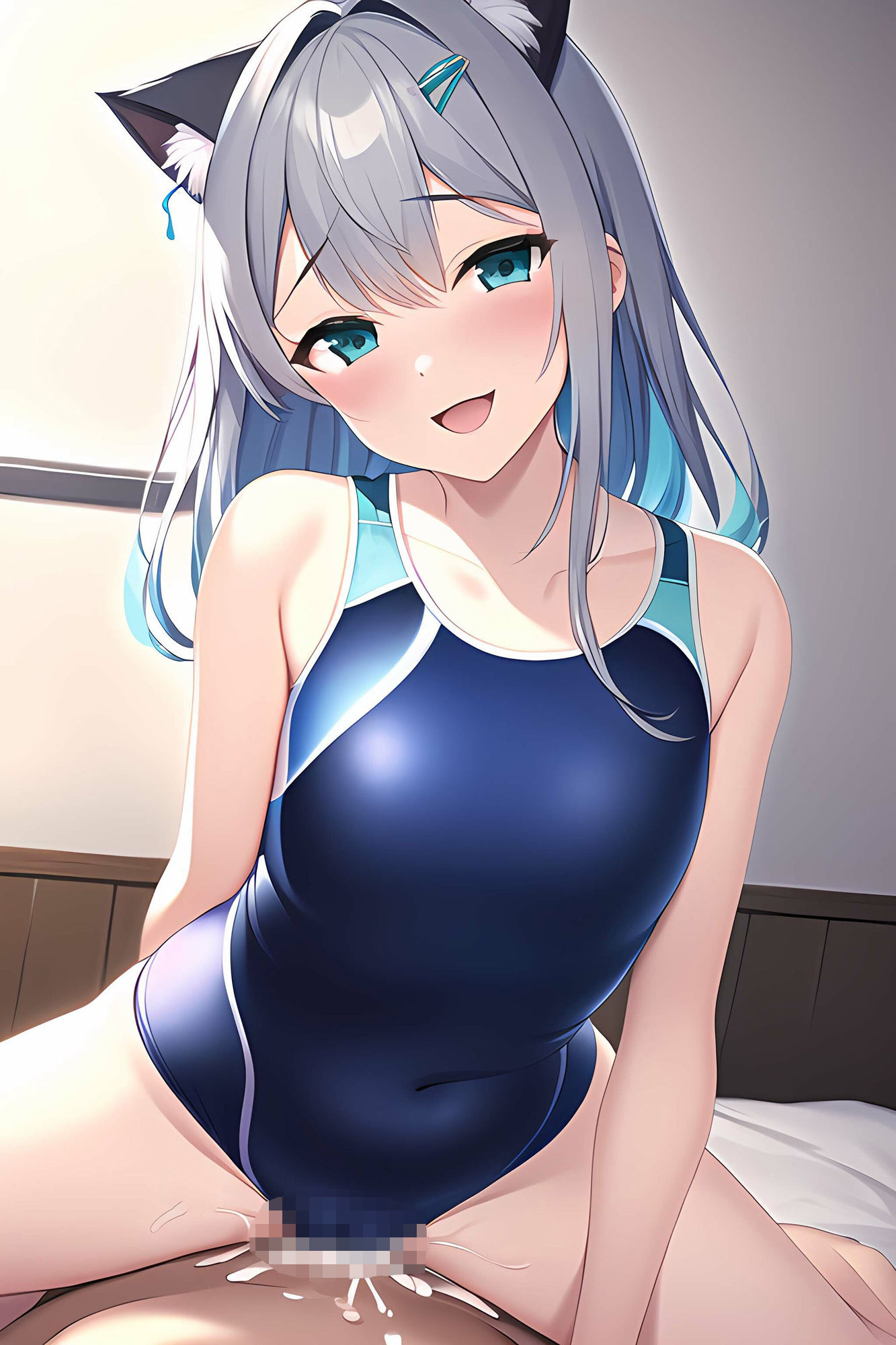 サンプル画像4:ネコミミ少女の騎乗位えっち(AI Engineer) [d_288846]