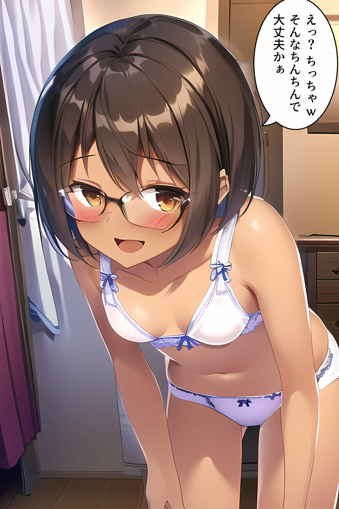 サンプル画像5:経験豊富だから敏感です(褐色眼鏡工房) [d_288917]