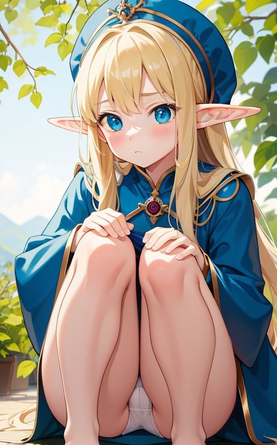 サンプル画像5:【エルフのパンチラ】美少女イラスト集【73枚】(AIカスタムラボ) [d_288943]