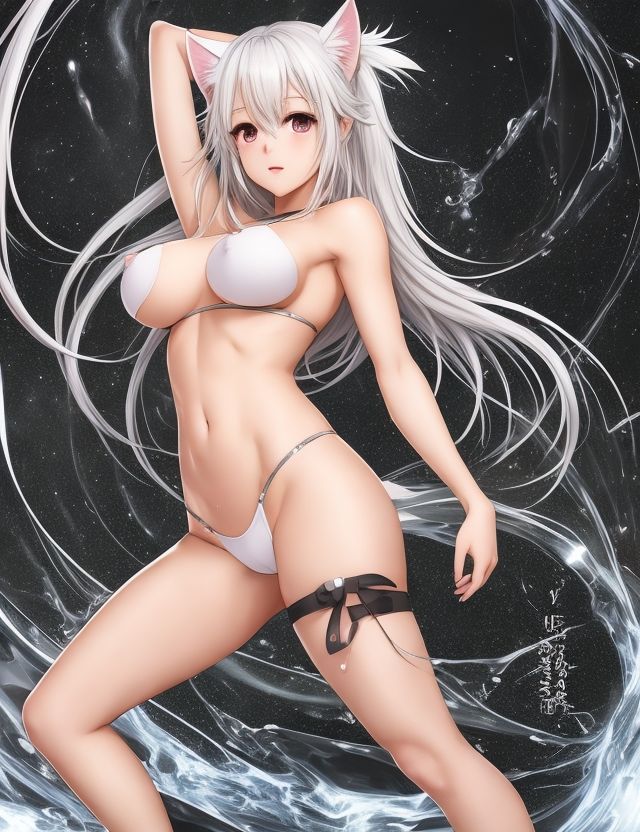 サンプル画像4:ヒロインの水着を着脱！！【永久保存】〜ねこみみ版〜(KK＆CO) [d_289155]