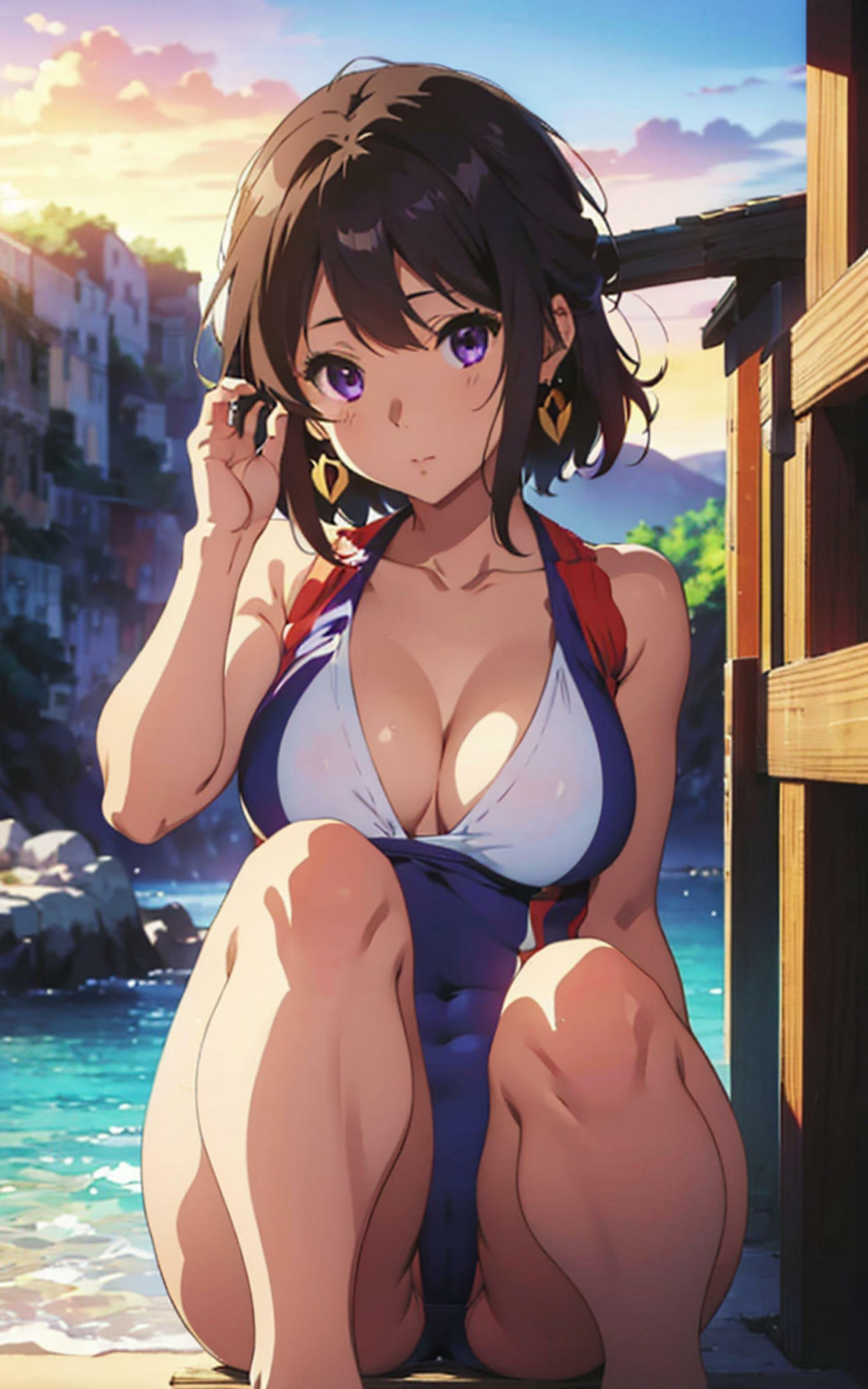 サンプル画像6:美少女研究本vol.1（競泳水着編） ポロリもあるよ(画像生成マン) [d_289163]