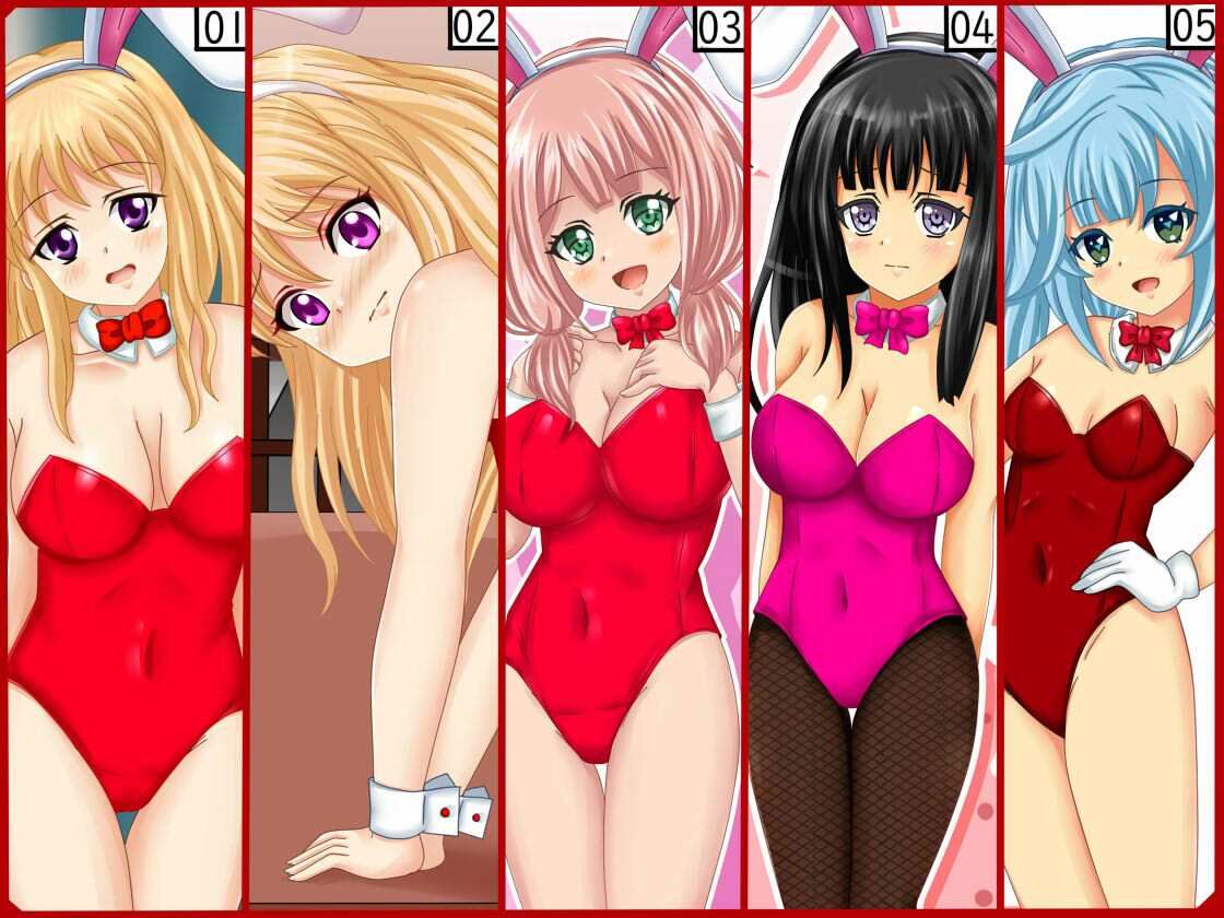 サンプル画像1:【フェチコレVol.7】 美少女バニーガール50（コレ）クション(シグ子（黒羽）) [d_289167]