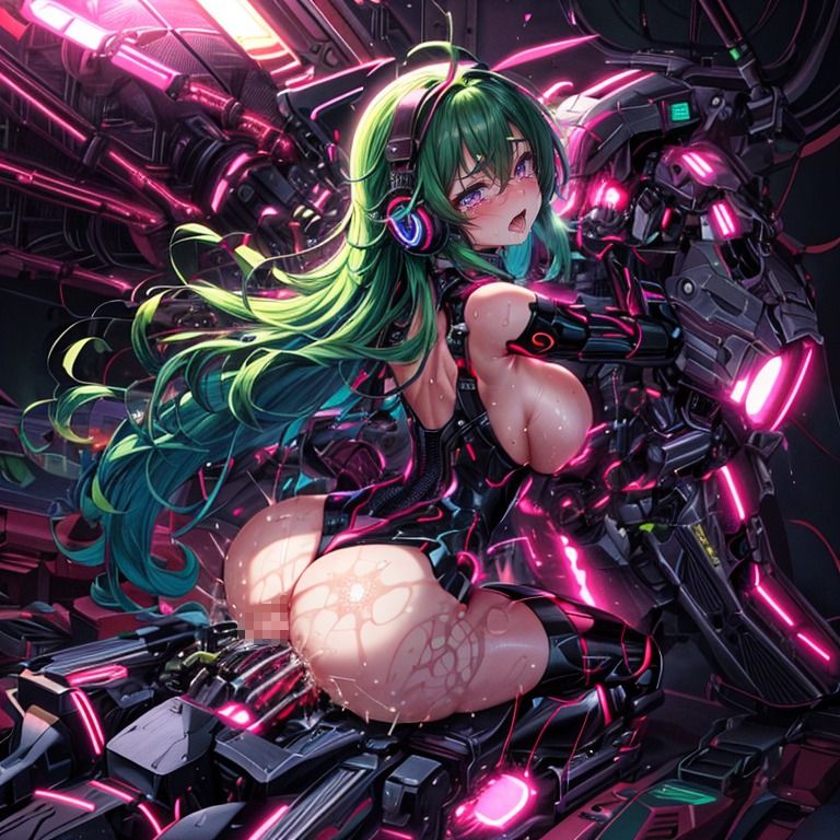 サンプル画像5:アヘ顔少女の快楽調教_機械スーツ少女編(エイアイイラストレーター) [d_289232]