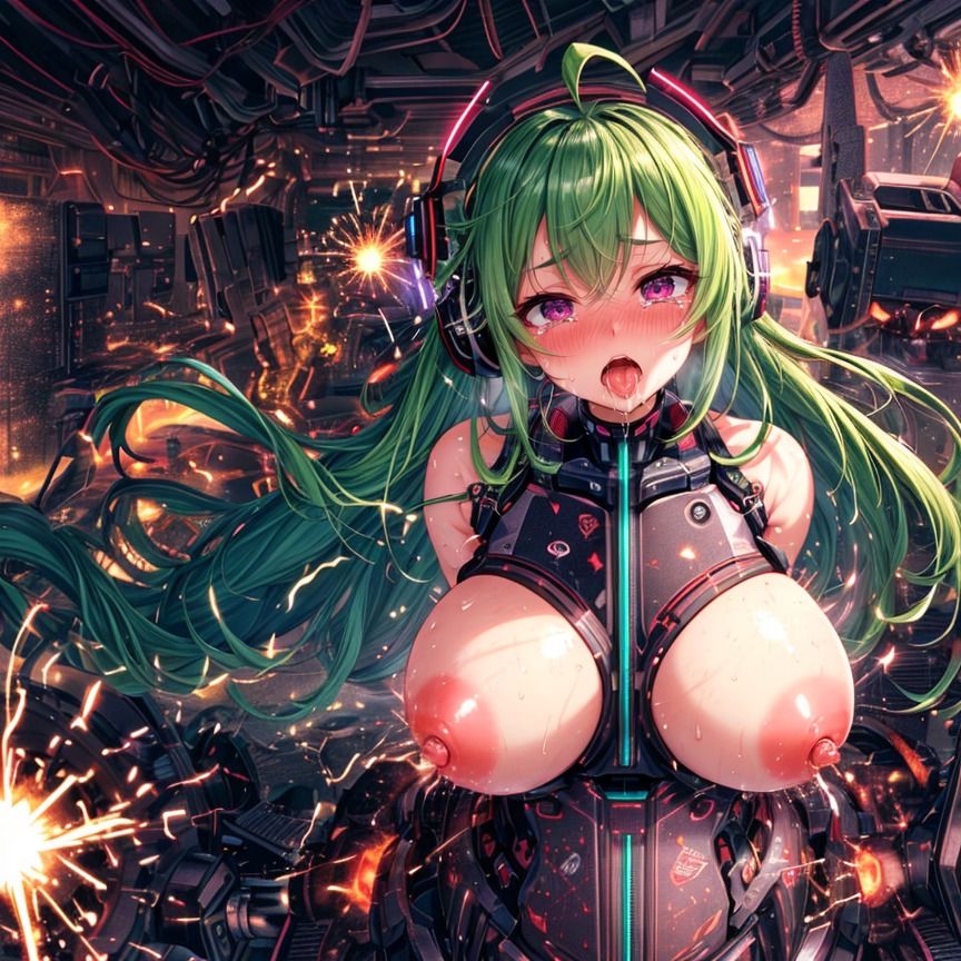 アヘ顔少女の快楽調教_機械スーツ少女編