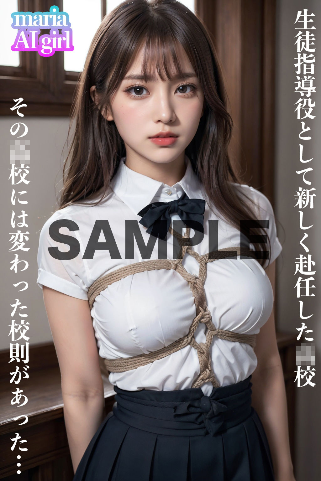 サンプル画像1:緊縛調教中出し学園(maria ｜ AI girl) [d_289248]