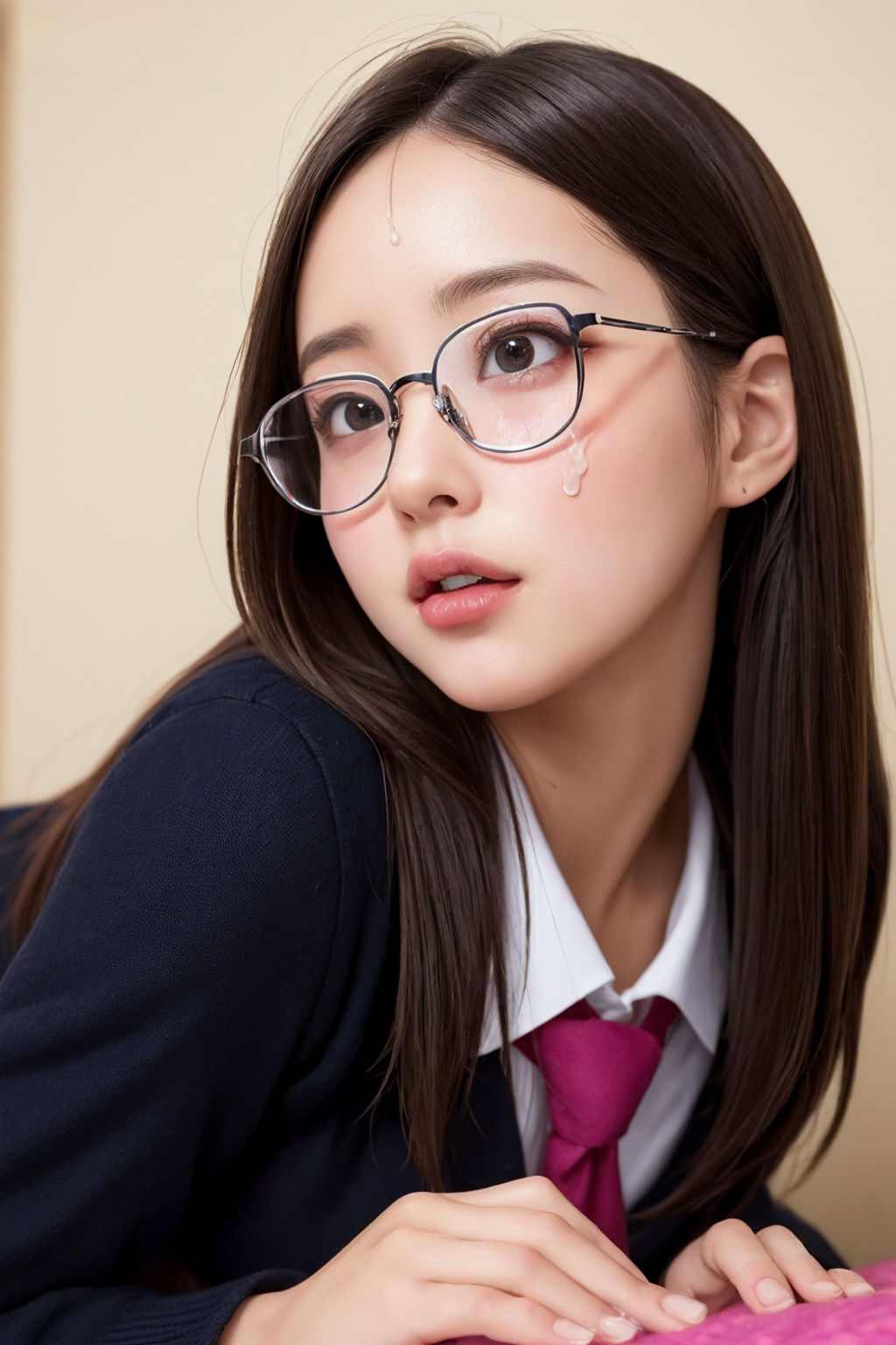 サンプル画像1:おでこちゃん 巨乳でめがねのJ〇おでこちゃん(えーあいきゅーたー) [d_289310]