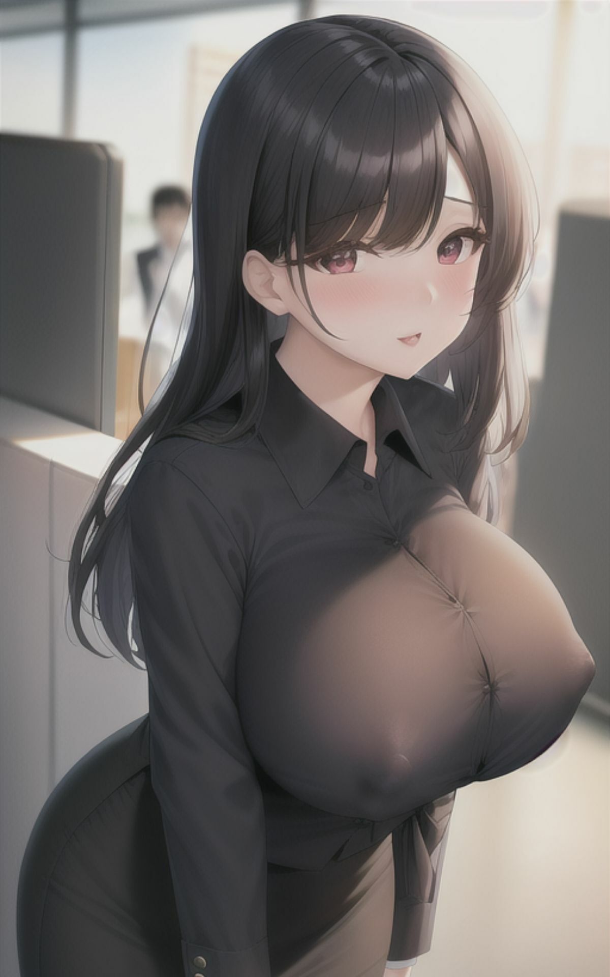 サンプル画像2:AI美女イラストvol.11エロすぎる僕の部下(AI Girls Creation) [d_289397]