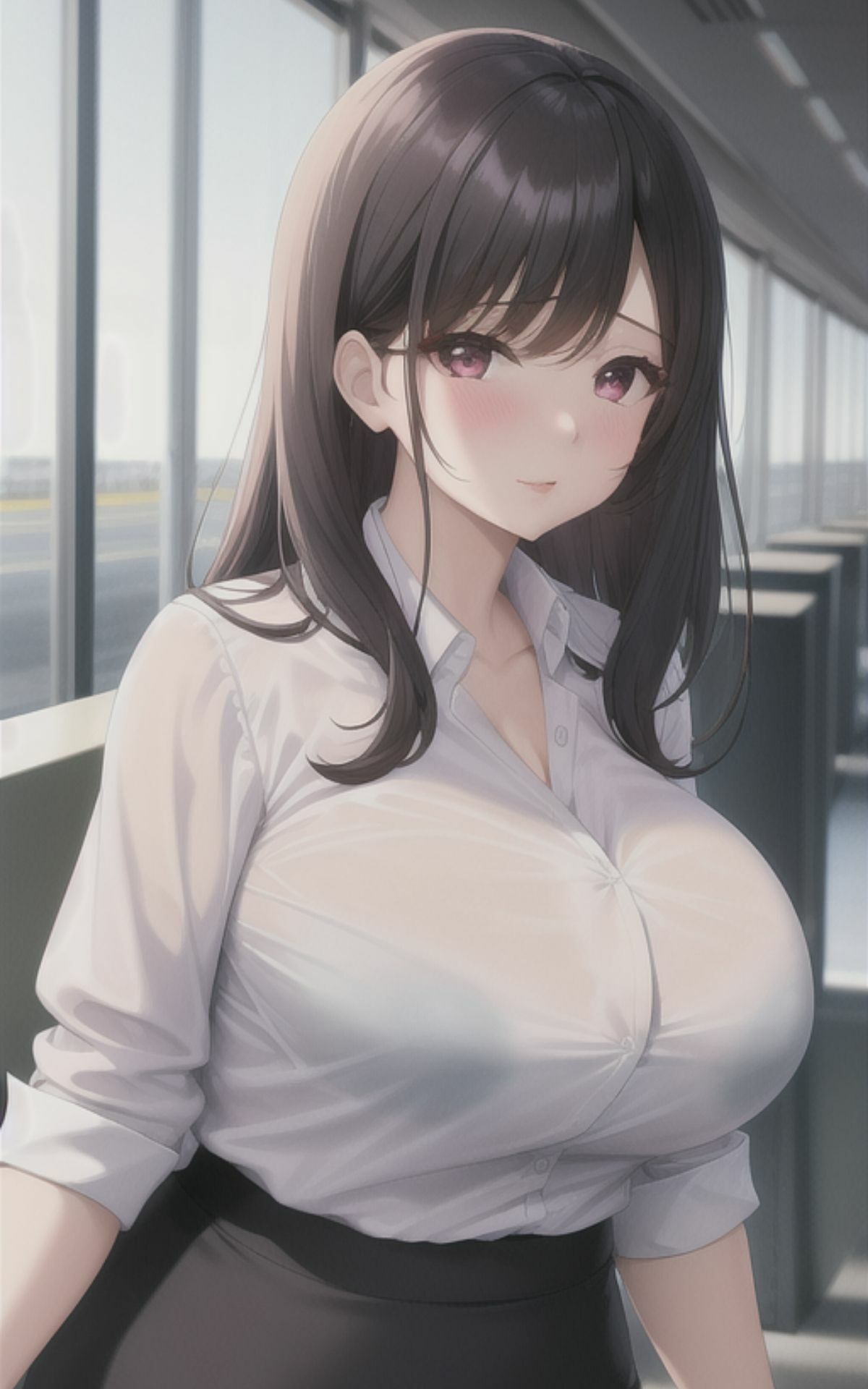 サンプル画像5:AI美女イラストvol.11エロすぎる僕の部下(AI Girls Creation) [d_289397]