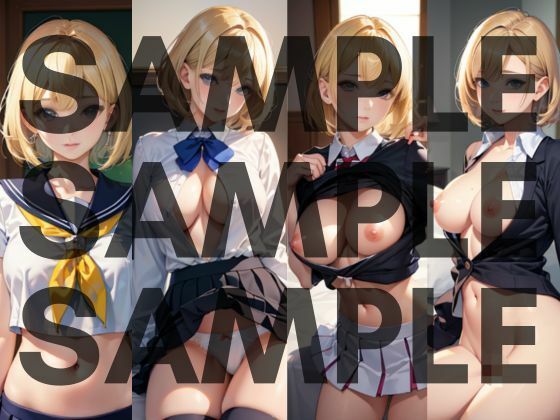 サンプル画像2:金髪JKヤリたい放題！クラスで人気のあの子を・・・(AI Oasis) [d_289399]