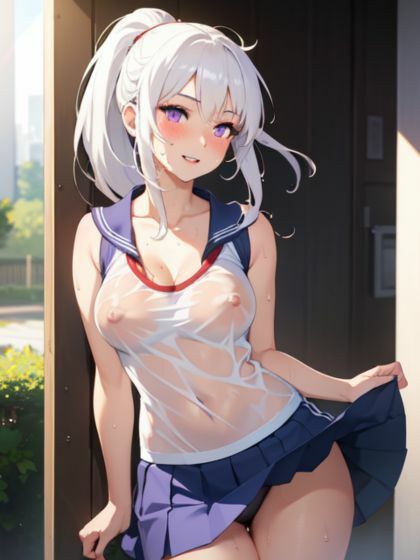 サンプル画像4:AIに支配されて痴女で露出狂になってしまった美女○校生(梵天) [d_289446]