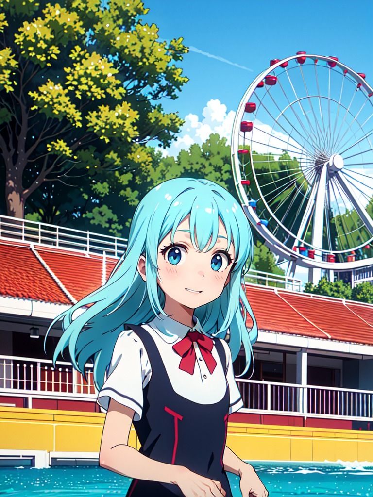 サンプル画像4:夏だ！プールだ！『水着ガールズコレクション』 vol.3(うみのもずく) [d_289475]