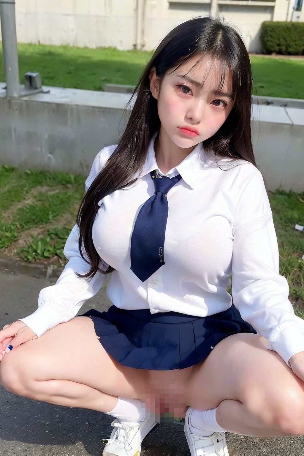 サンプル画像4:制服女子は嫌いな男と仕方なく(瑠璃色マカロン) [d_289521]