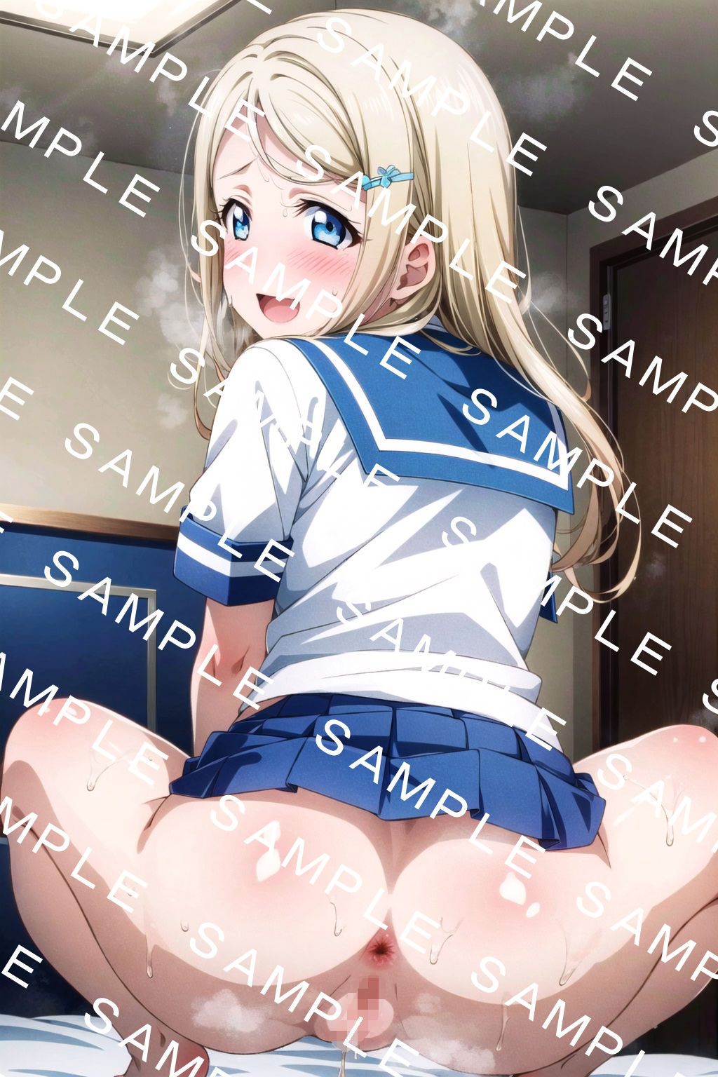 サンプル画像5:ラブ〇イブ！亜〇沙［制服＋α］ たくしあげ・背面構図集 総計100枚(HNM) [d_289584]