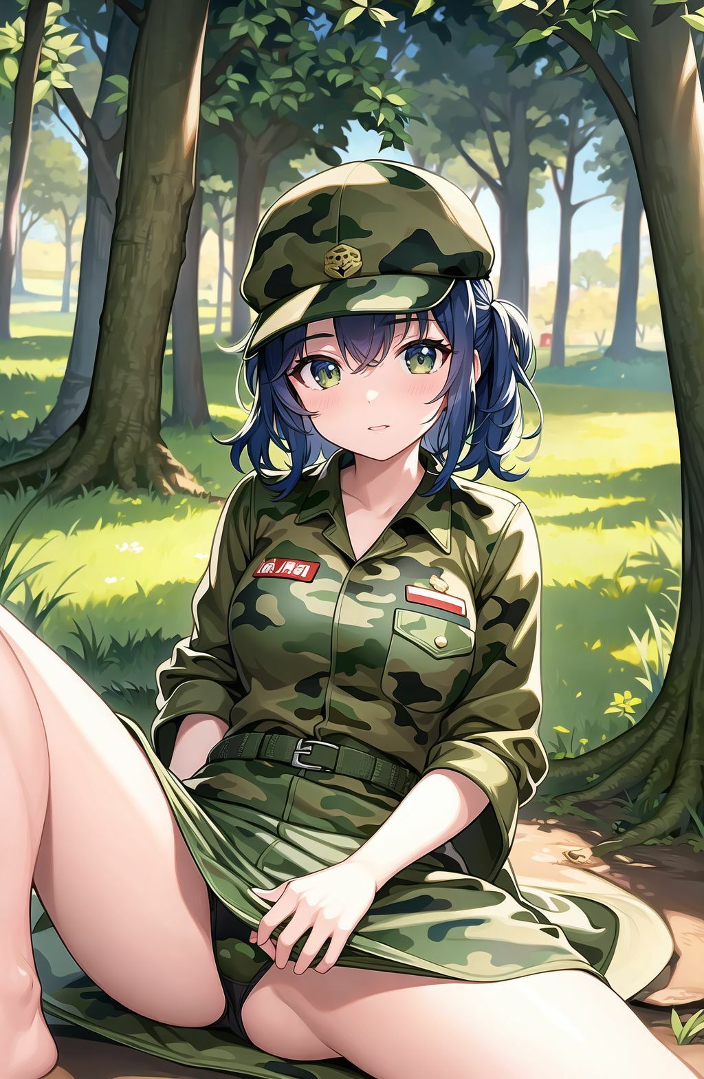 サンプル画像3:ミリ女のえっちなレズキャンプ(AIワークレディ) [d_289589]