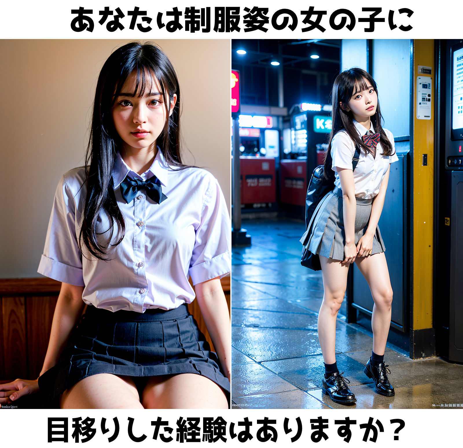 サンプル画像1:【ドスケベ女子校生】パンチラ制服コレクション(創造出版) [d_289606]