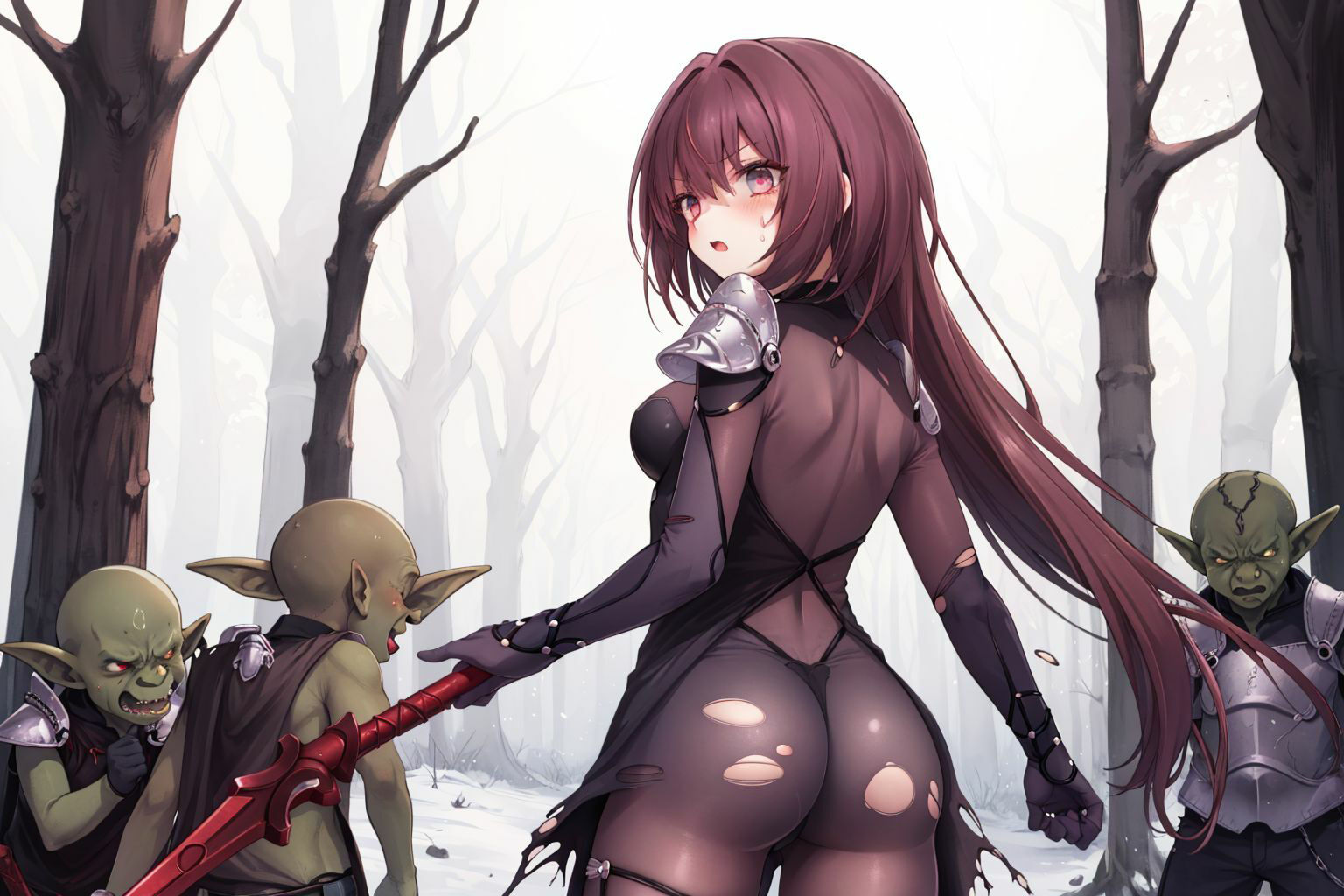 サンプル画像3:任務失敗〜スカサハ、ゴブリン凌●〜(すったもんた) [d_289699]