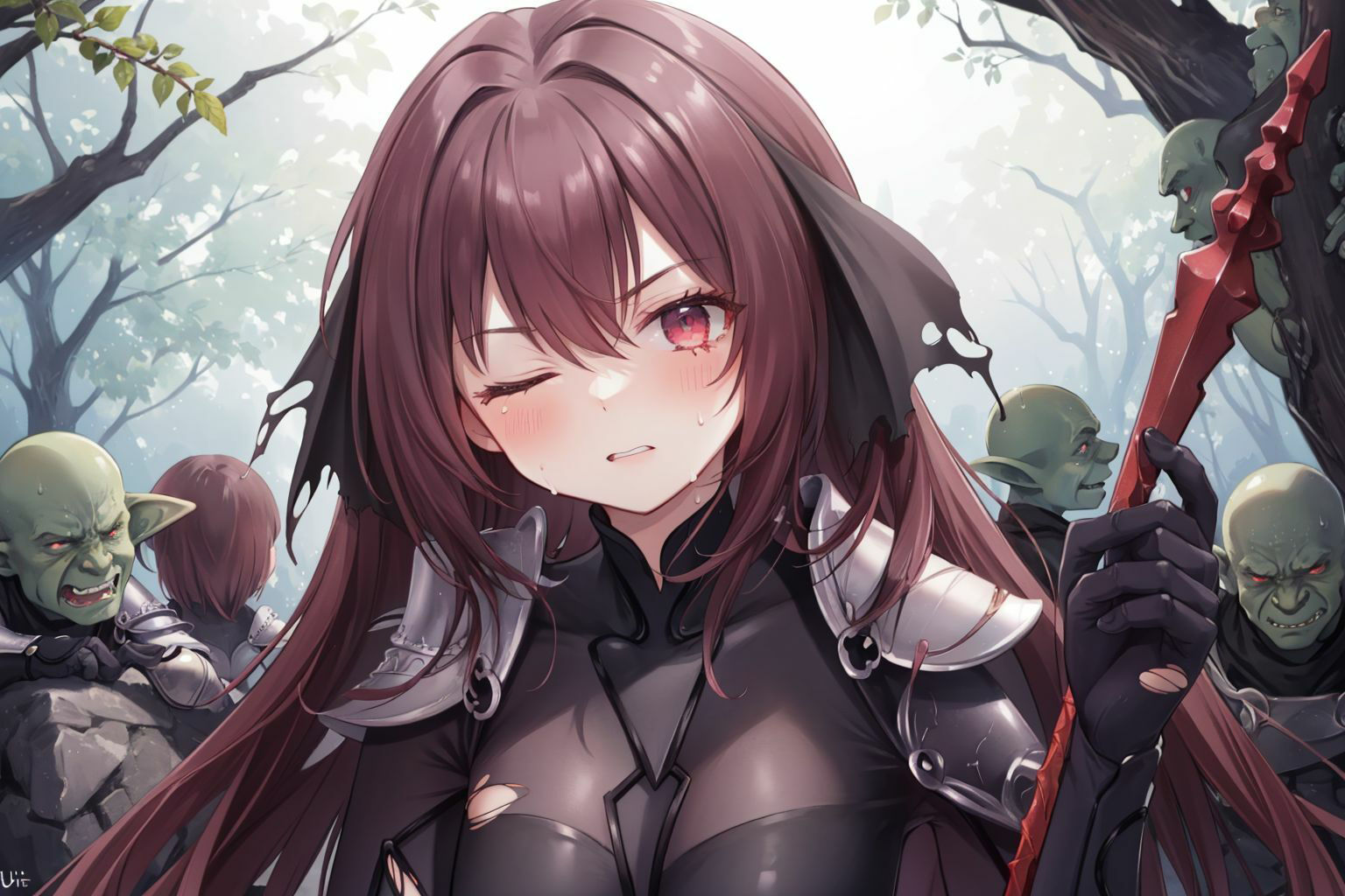 サンプル画像4:任務失敗〜スカサハ、ゴブリン凌●〜(すったもんた) [d_289699]