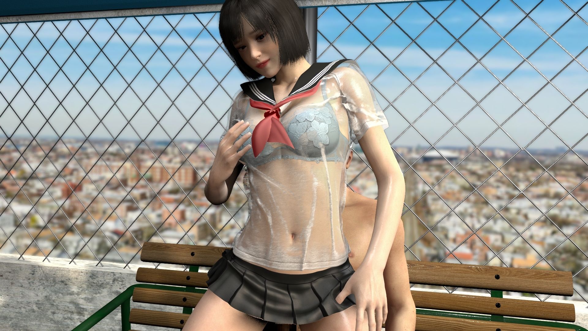 サンプル画像6:濡れ透けセーラー服の後輩ちゃんと「イかせあい」勝負の3日間(NeKoLo Studio) [d_289752]