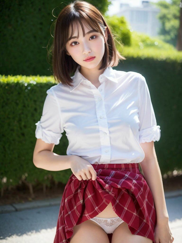 サンプル画像4:【絶対に信じられないパンツの見せ方】美女グラビアパンツ見せてくる！！！(AIグラマー) [d_289827]