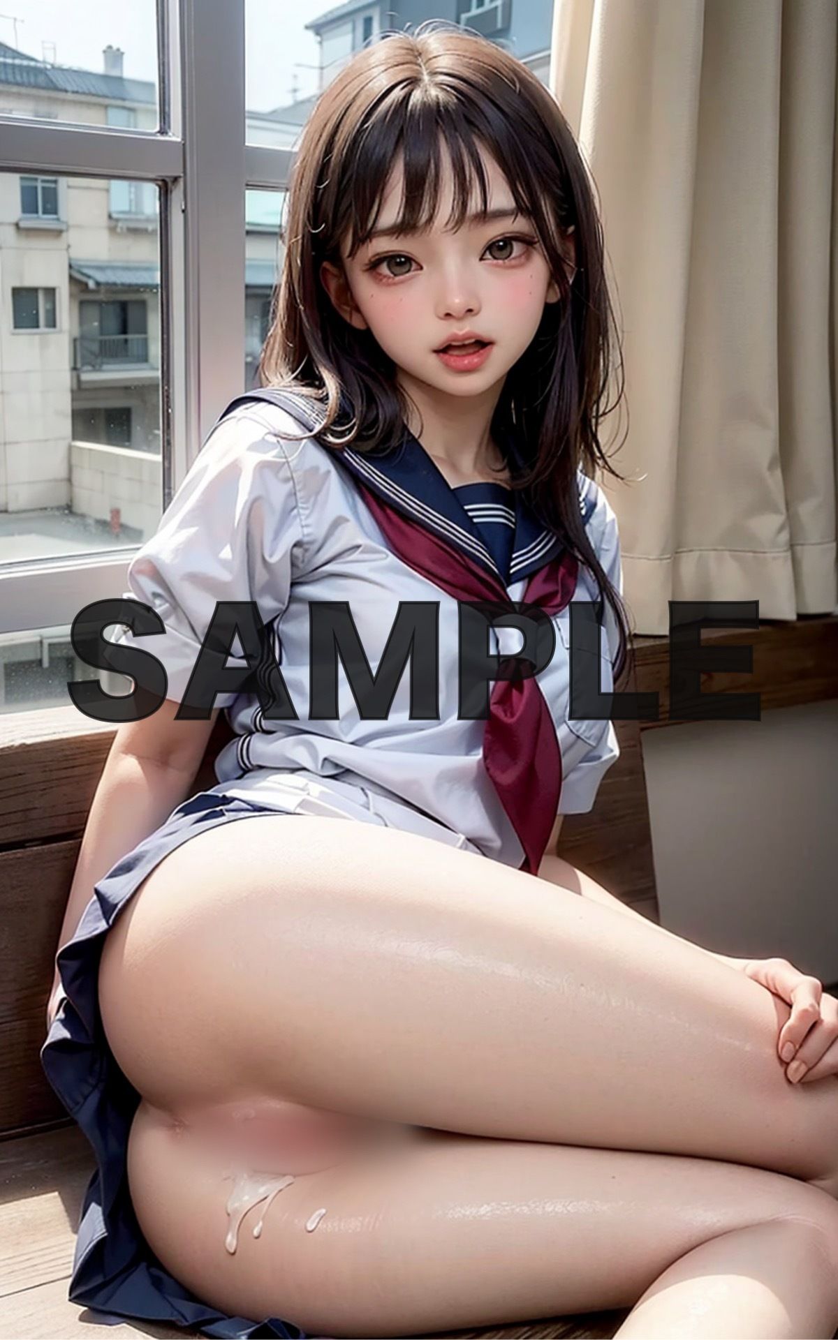 サンプル画像4:女子校生お尻突き出し(あいの/Japanese AI idol) [d_289836]