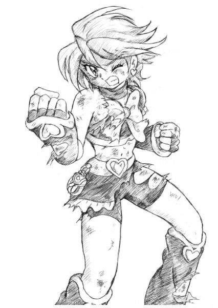 サンプル画像4:可愛くて凛々しい推しキュアたちを描いてみたwithリョナ(丁字屋残党) [d_289896]