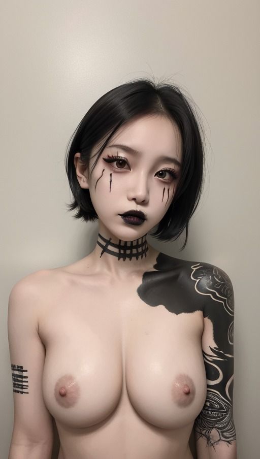 サンプル画像1:ゴシックパンクヌード(AI Model Channel) [d_289919]