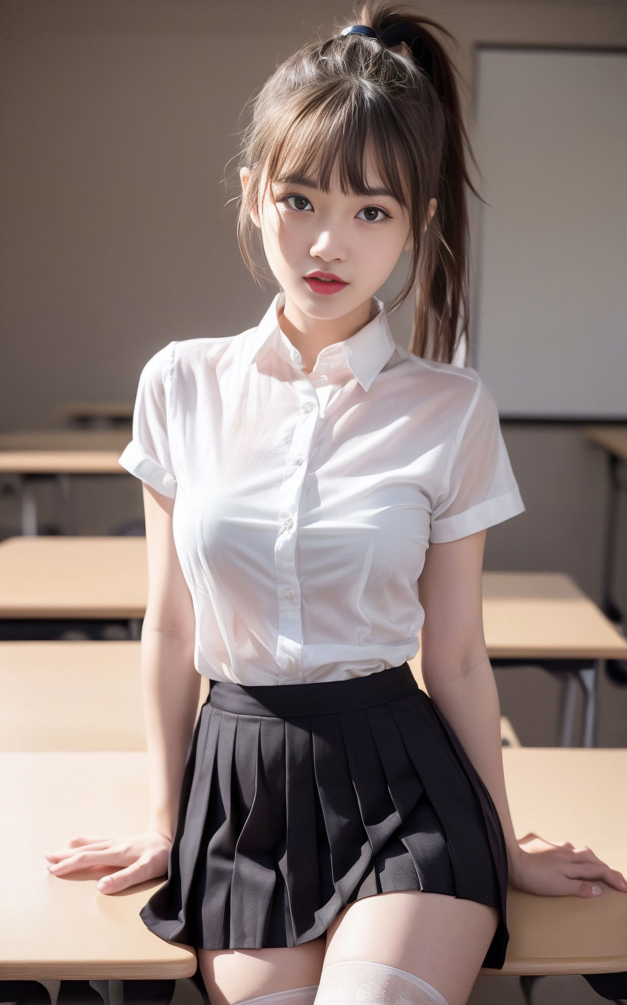 清純の女子大生制服援交
