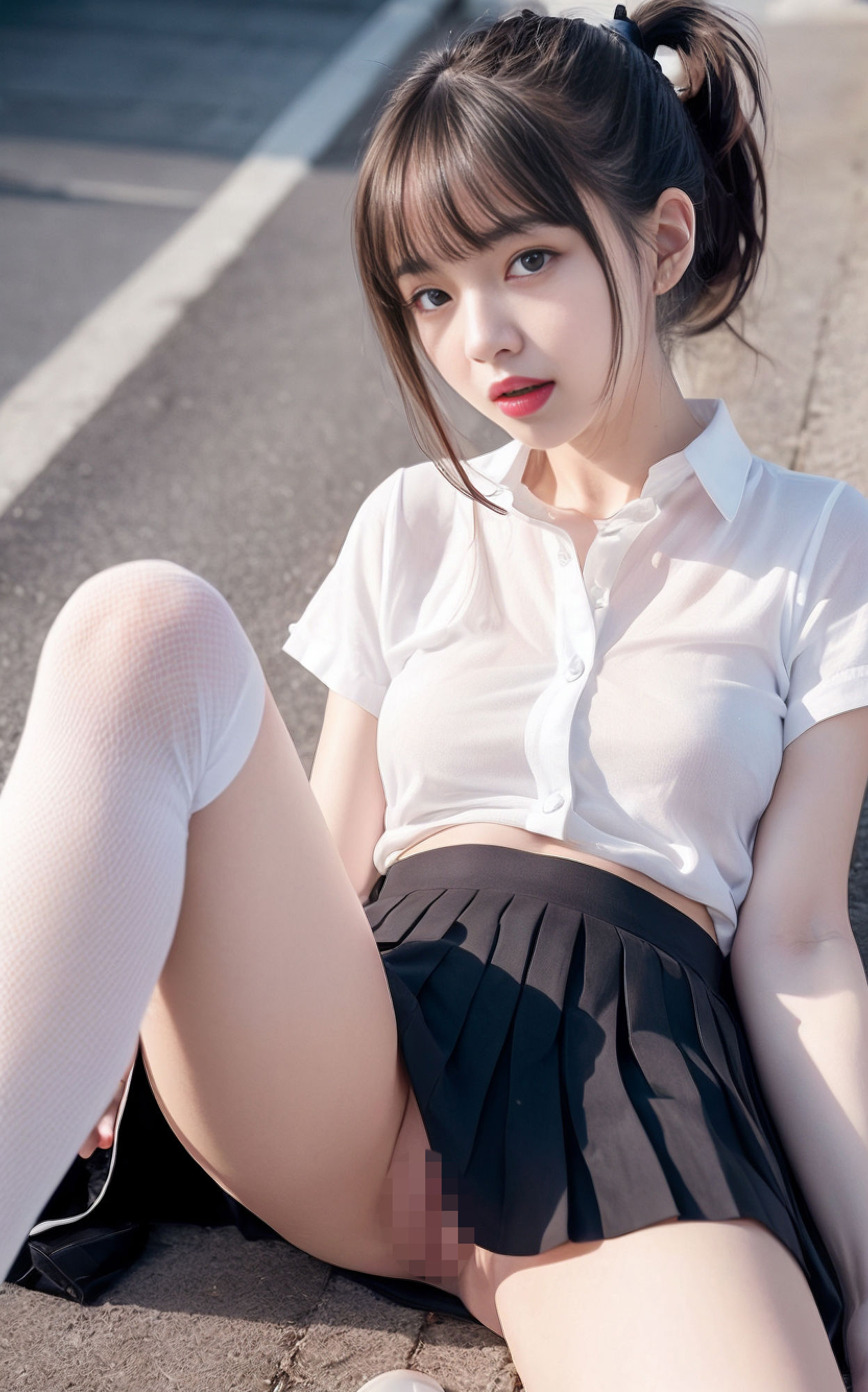 清純の女子大生制服援交