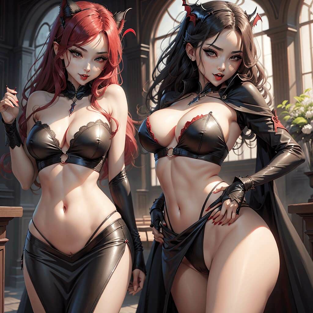 サンプル画像4:吸血鬼美女の日常(チームズ) [d_290262]