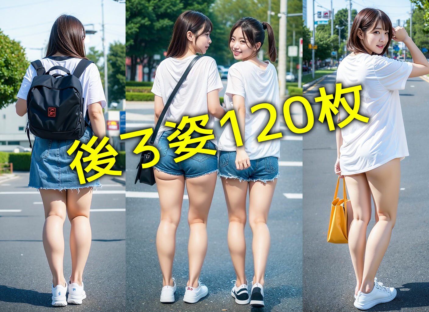 サンプル画像2:デニムミニショートパンツ美脚フェチマニア500枚 大好きな女子大生の日常の姿(リアル日替わりさん) [d_290264]