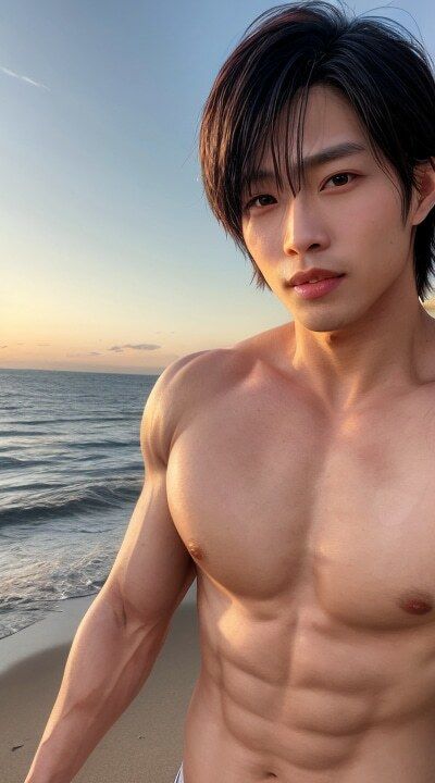 細マッチョ 海へ行くの画像5