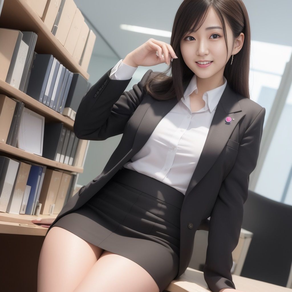 サンプル画像1:職場de露出1〜オフィス編〜(巨乳の星) [d_290439]